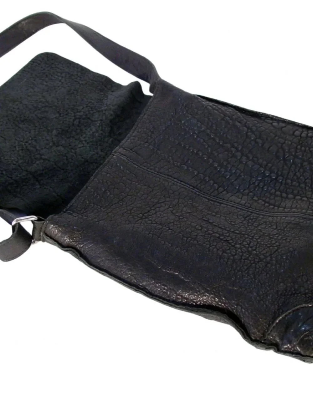 MAXON COLLECTION $249 Texas Nappa Leather Messenger Crossbody Bag -Made in ITALY - Picture 7 of 9